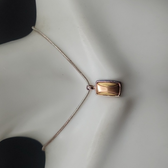 Liz claiborne vintage baguette charm necklace N2940 - Picture 1 of 3